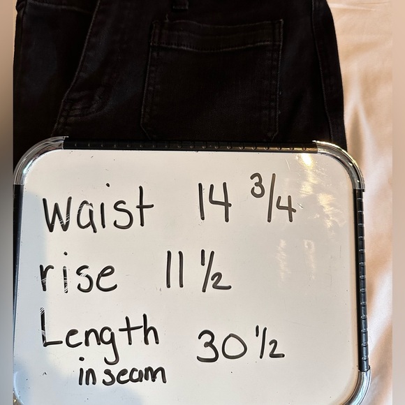 Judy Blue High Waisted patch pocket straight leg black denim jeans Black sz 14W - Picture 5 of 8